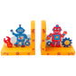 [DISCONTINUED] Kaper Kidz Wooden Robot Bookend Set + FREE Mini Notebook