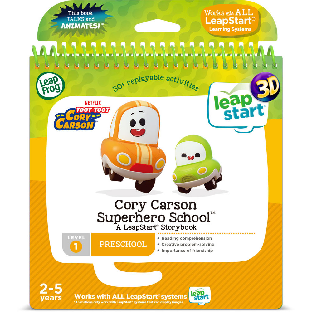 [DISCONTINUED] LeapFrog LeapStart 3D Toot-Toot Cory Carson Superhero School Story Book