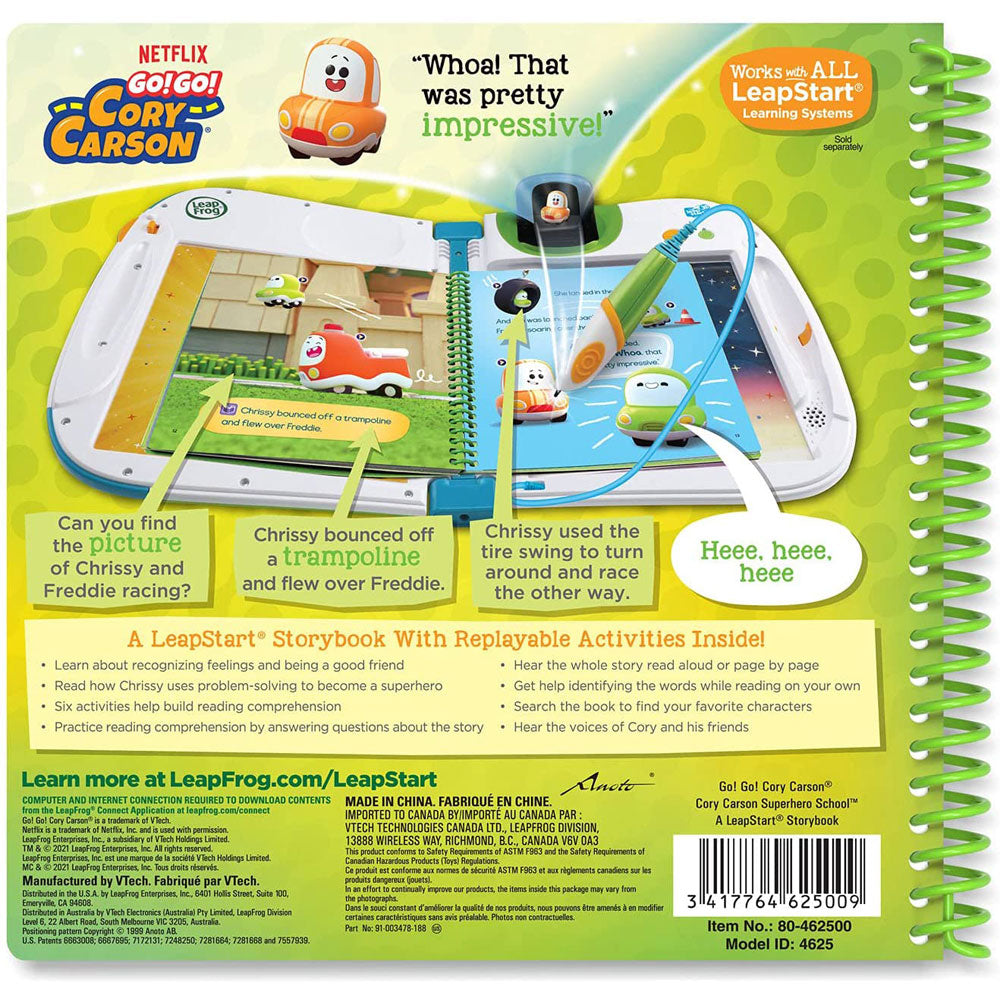 [DISCONTINUED] LeapFrog LeapStart 3D Toot-Toot Cory Carson Superhero School Story Book