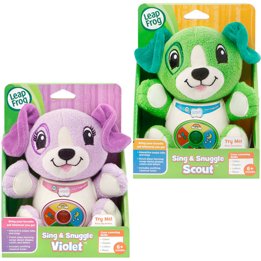 LeapFrog Sing & Snuggle Plush Interactive Puppies Value Pack - Scout & Violet