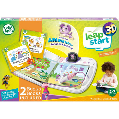 LeapStart Pink 3D Interactive Learning System Bundle with 2 Books by LeapFrog