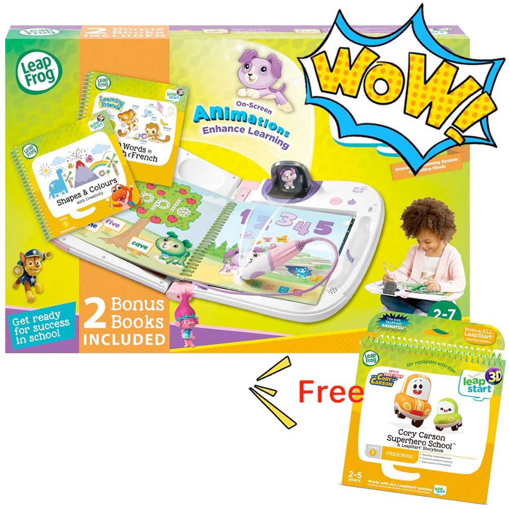 LeapFrog LeapStart 3D Interactive Learning System Value Pack - Pink