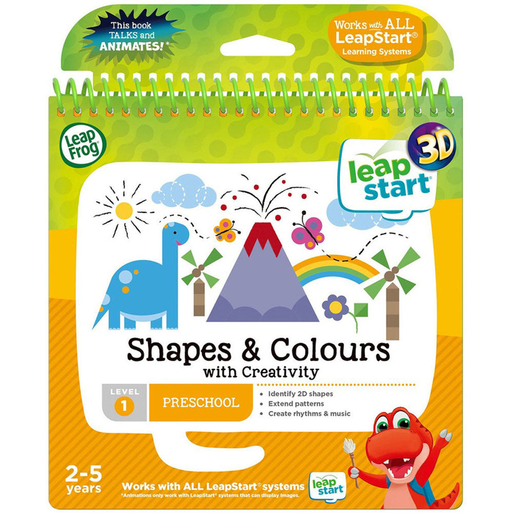 LeapStart 3D Shapes and Colours with Creativity Activity Book by LeapFrog