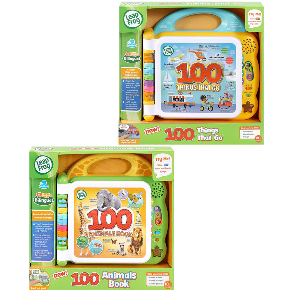 LeapFrog 100 Words Book English/French Value Pack - Animals & Things That Go