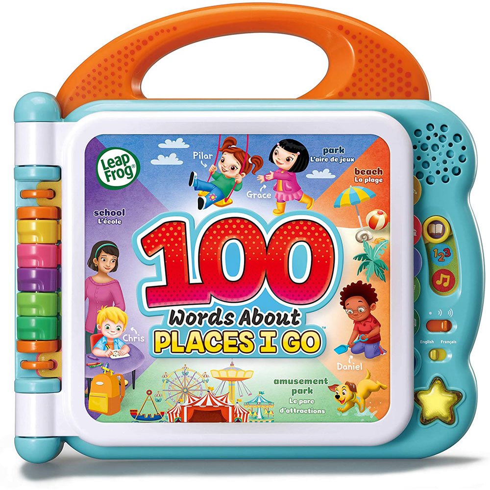 LeapFrog 100 Words Book English/French Value Pack: Animals + Places + Gift Wrapping