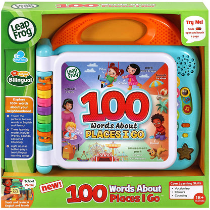 LeapFrog 100 Words Book English/French Value Pack: Animals + Places + Gift Wrapping