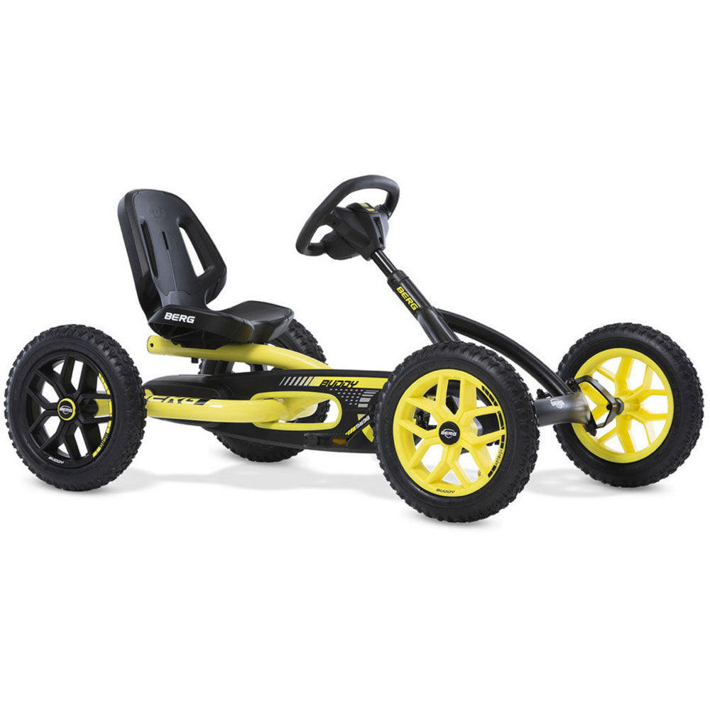 BERG Buddy Pedal Go-Kart Ride-On Car - Cross Yellow 2.0