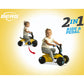 BERG Go2 2-in-1 Scoot and Pedal Go-Kart Ride-On Car - SparX Yellow