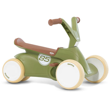 BERG Go2 2-in-1 Scoot and Pedal Go-Kart Ride-On Car - Retro Green