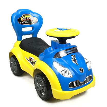 Aussie Baby Elite Kids Super Racing Ride-On Toy Car - Blue