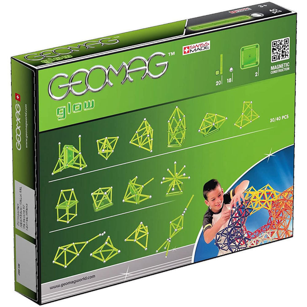 [DISCONTINUED] Geomag Classic Magnetic Construction Set Value Pack: Colour 40 + Glow 40