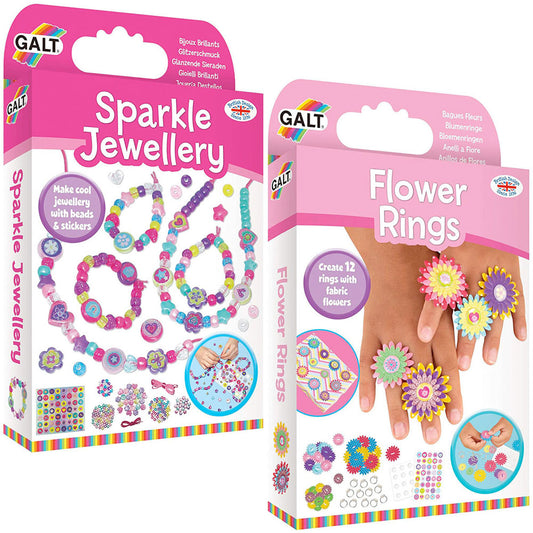 Galt Craft Value Pack - Sparkle Jewellery & Flower Rings