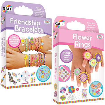 Friendship Bracelets & Flower Rings Craft Kits Value Pack by Galt
