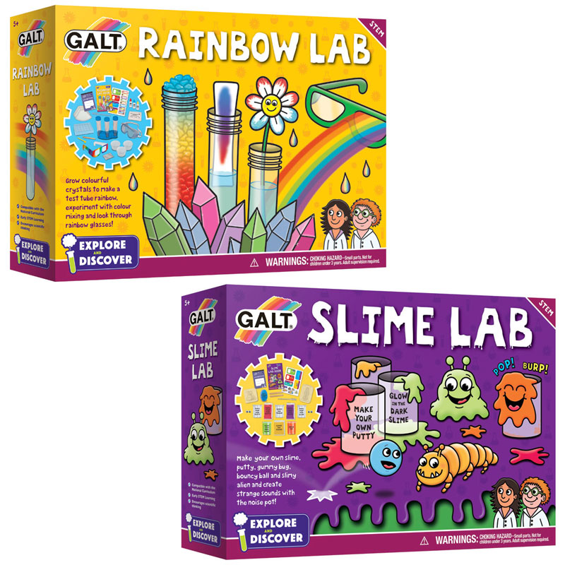 Explore & Discover Rainbow Lab & Slime Lab Value Pack by Galt