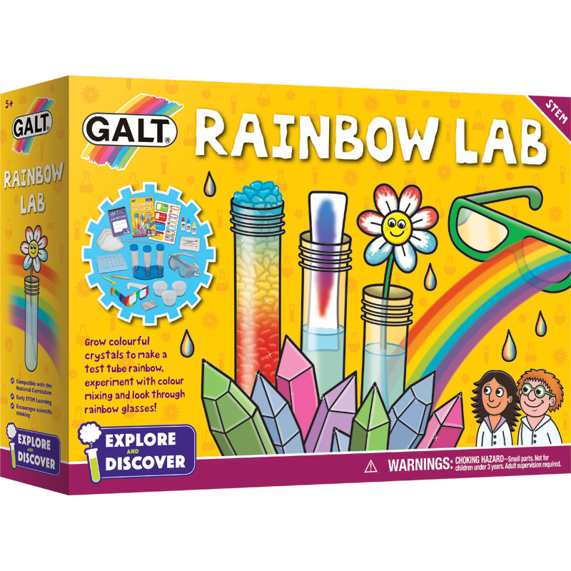Explore & Discover Rainbow Lab Kit by Galt for kids aged 5 years and up