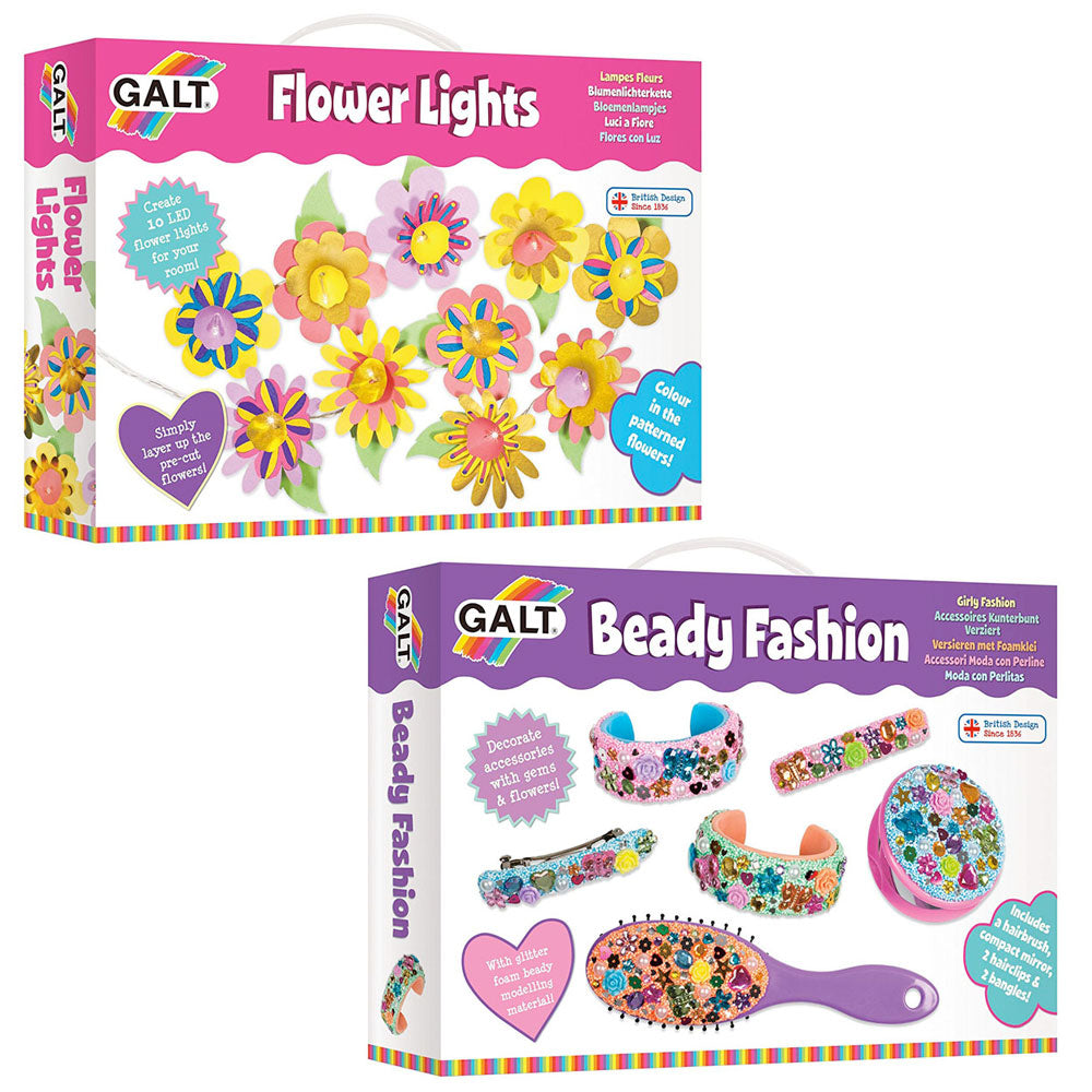 [DISCONTINUED] Galt Craft Value Pack: Flower Lights + Beady Fashion