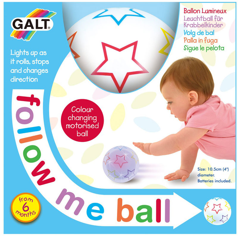 Follow Me Ball colour changing motorised activity toy from Galt for babies