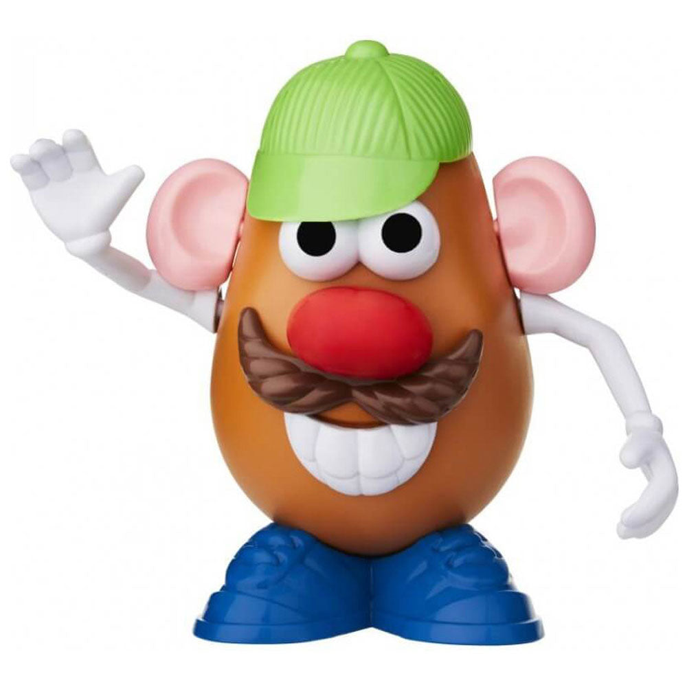 Mr. Potato Head with hat, mustache and teeth accessories