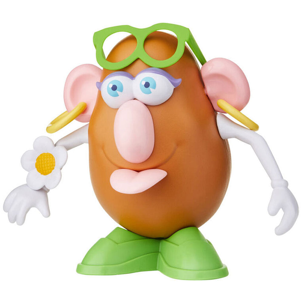 Mrs. Potato Head with glasses, earrings, flower bracelet and tongue accessories