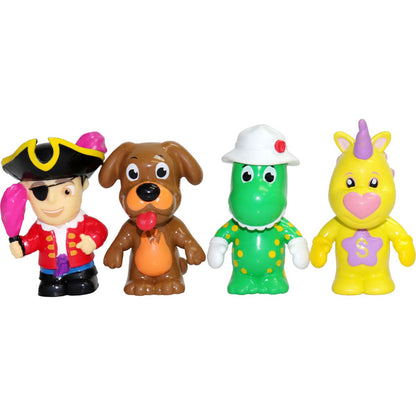 [DISCONTINUED] The Wiggles Figurines 4 Pack: Shirley, Captain Feathersword, Dorothy and Wags