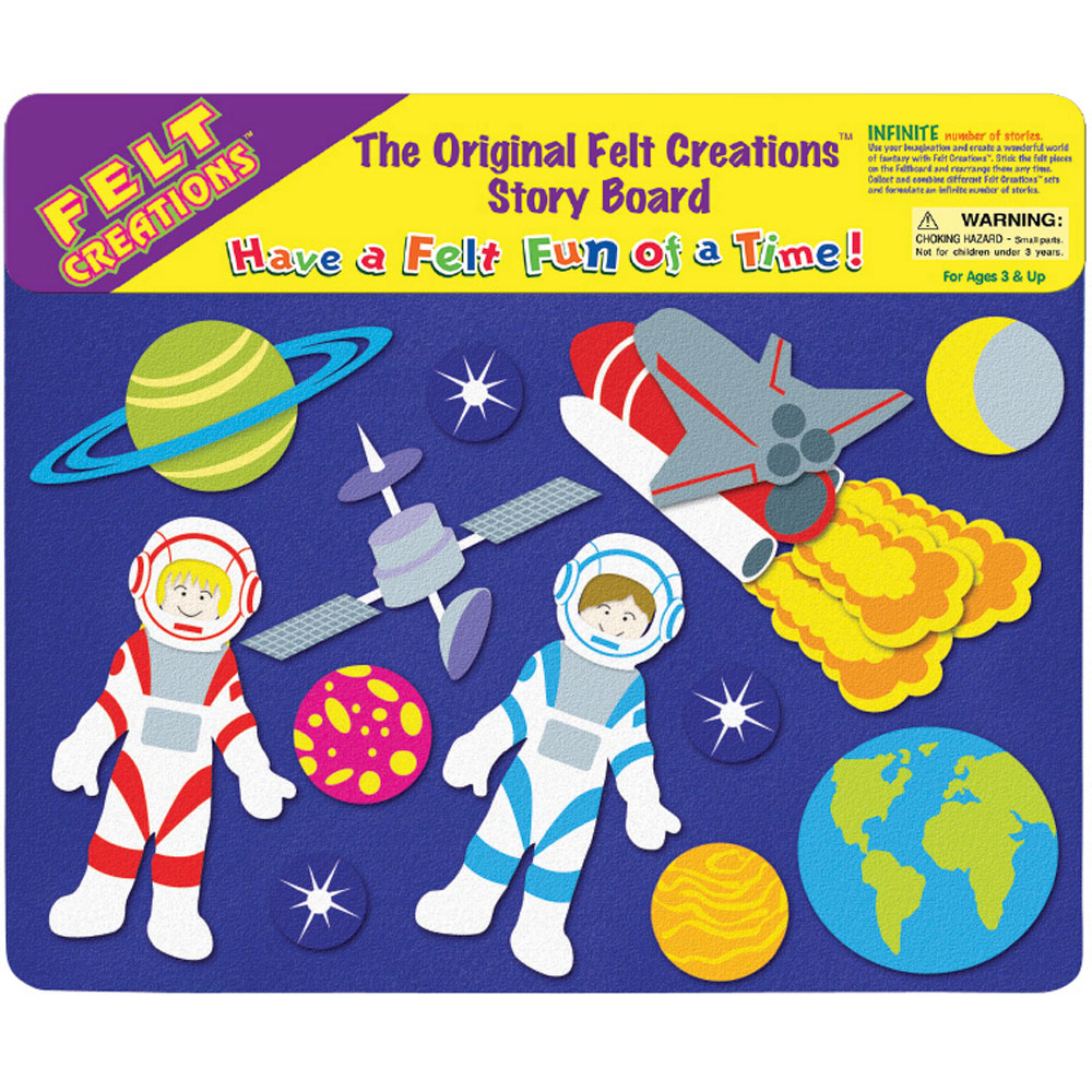 The Original Felt Creations Outer Space Story Board for boys and girls