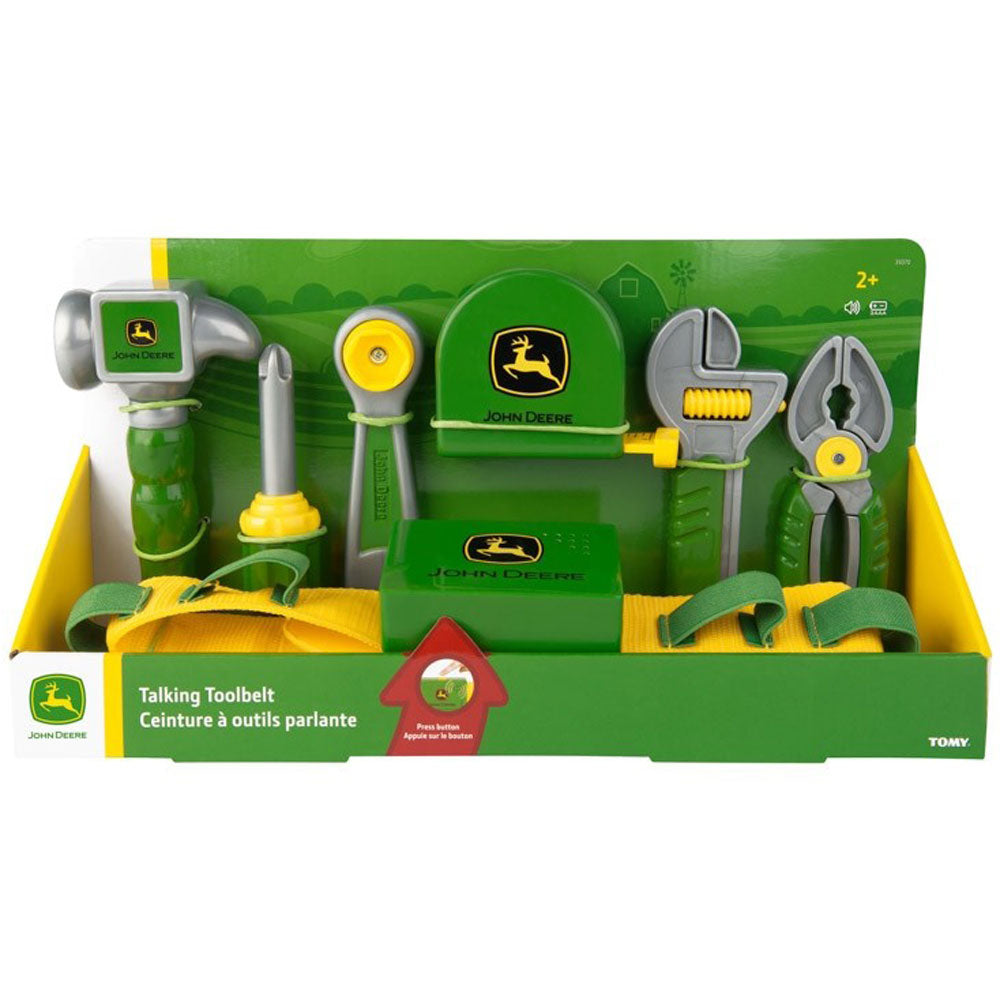 Talking Toolbelt Set pretend play toy by John Deere in packaging