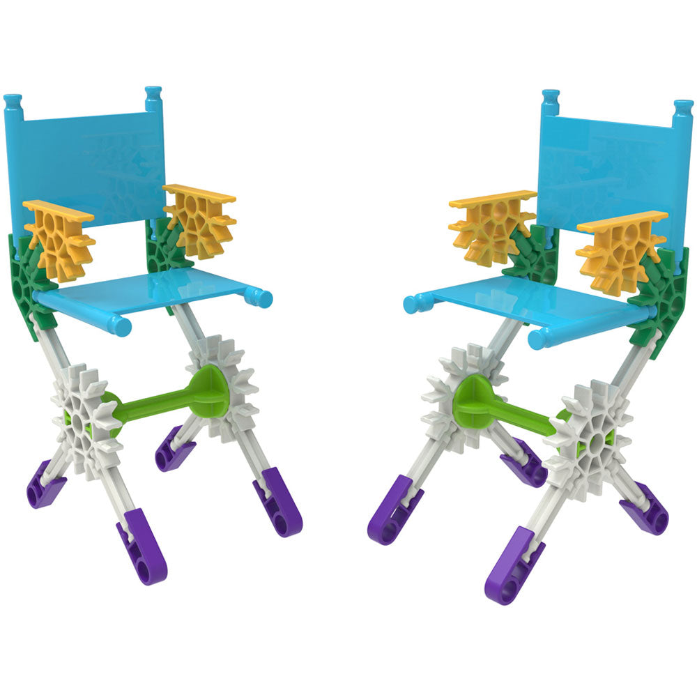 Build 2 chairs with the 40 Model Building Set by K'Nex for beginners