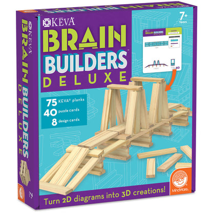 [DISCONTINUED] KEVA Planks Wooden Construction Toys - Brain Builders Deluxe