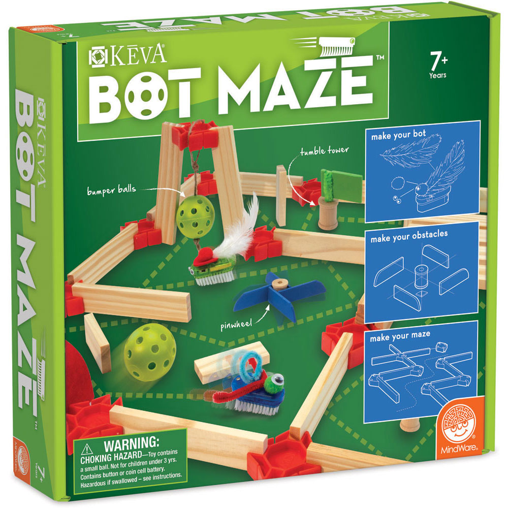 [DISCONTINUED] KEVA Planks Wooden Construction Toys - Maker Bot Maze