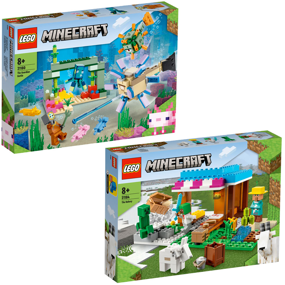 [DISCONTINUED] LEGO Minecraft Value Pack: 21180 The Guardian Battle + 21184 The Bakery