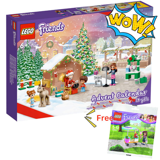 LEGO Friends 41706 Advent Calendar + FREE 30202 Smoothie Stand