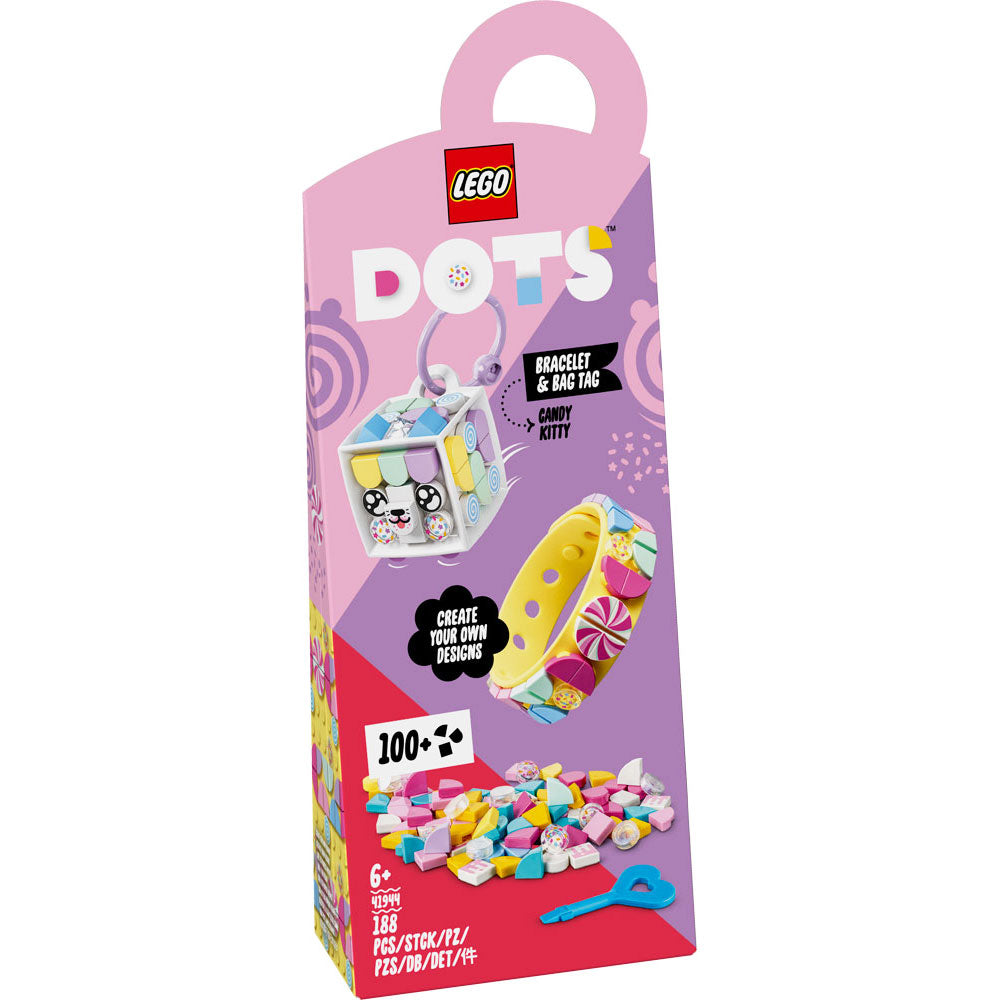 [DISCONTINUED] LEGO DOTS 41944 Candy Kitty Bracelet & Bag Tag