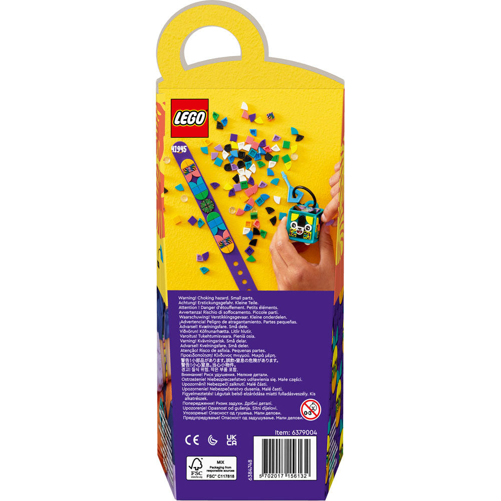 LEGO DOTS 41945 Neon Tiger Bracelet & Bag Tag