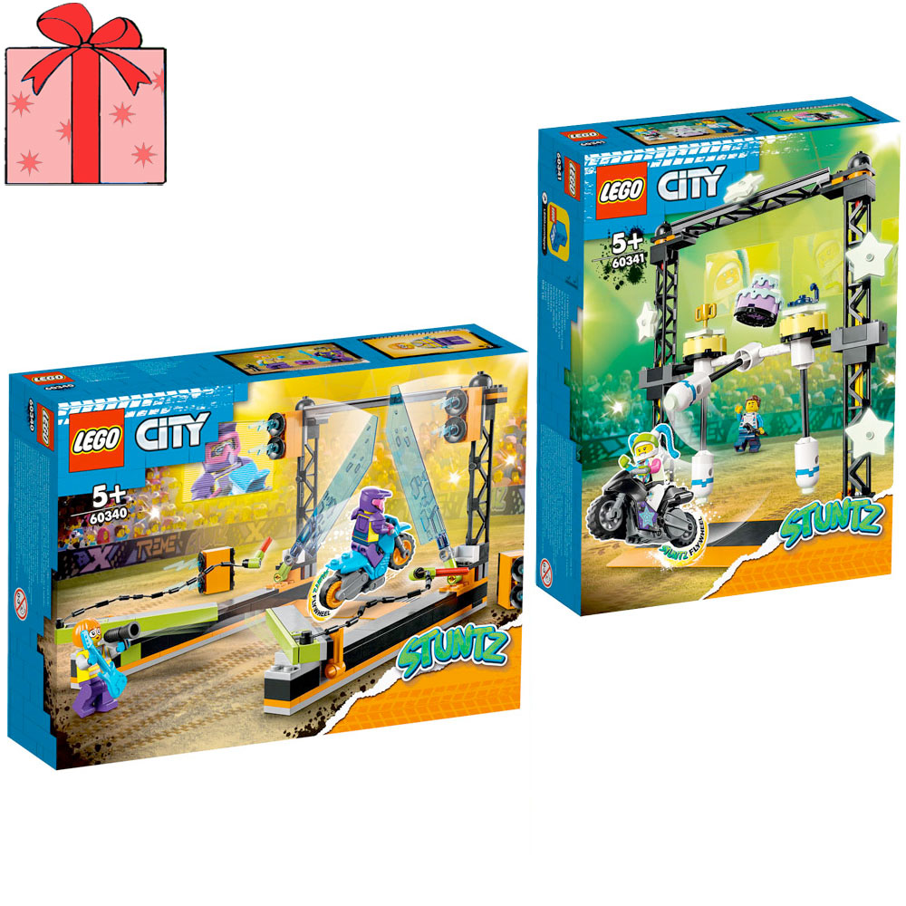 [DISCONTINUED] LEGO City Value Pack: 60340 The Blade Stunt Challenge + 60341 The Knockdown Stunt Challenge