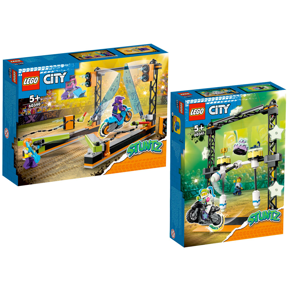 [DISCONTINUED] LEGO City Value Pack: 60340 The Blade Stunt Challenge + 60341 The Knockdown Stunt Challenge