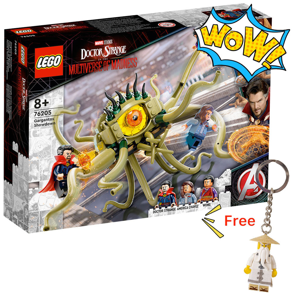 LEGO Marvel 76205 Gargantos Showdown + FREE Keychain