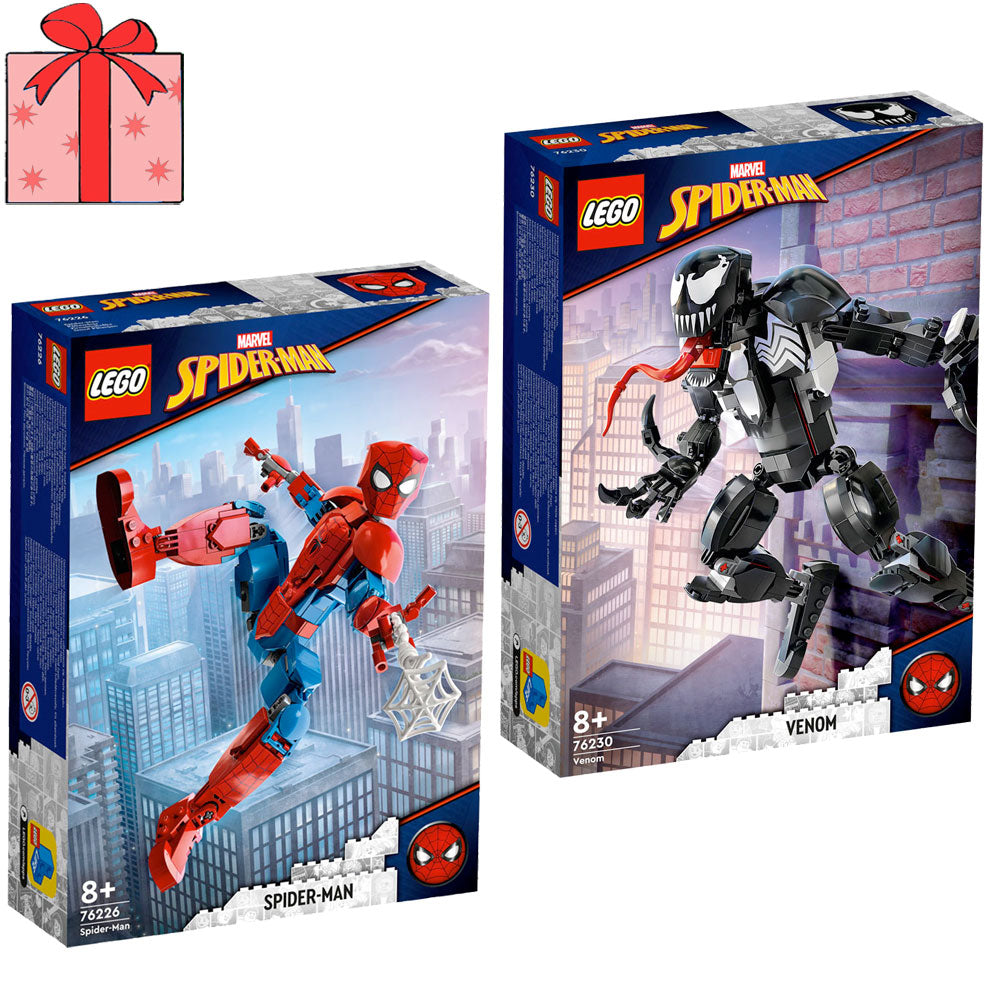 [DISCONTINUED] LEGO Marvel Spider-Man Value Pack: 76226 Spider-Man Figure + 76230 Venom Figure + Gift Wrapping