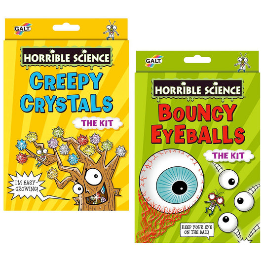 Horrible Science Creepy Crystals & Bouncy Eyeballs Value Pack by Galt
