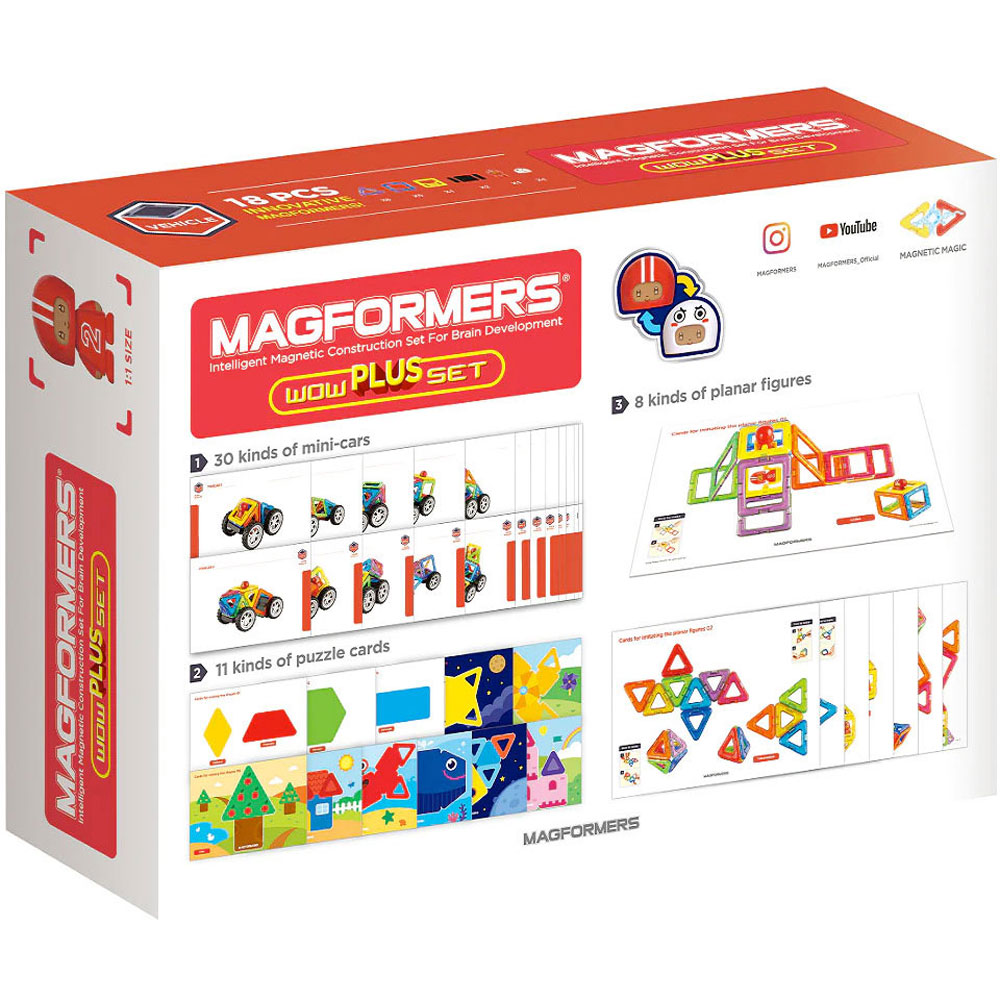 Magformers WOW Plus Magnetic Construction Set