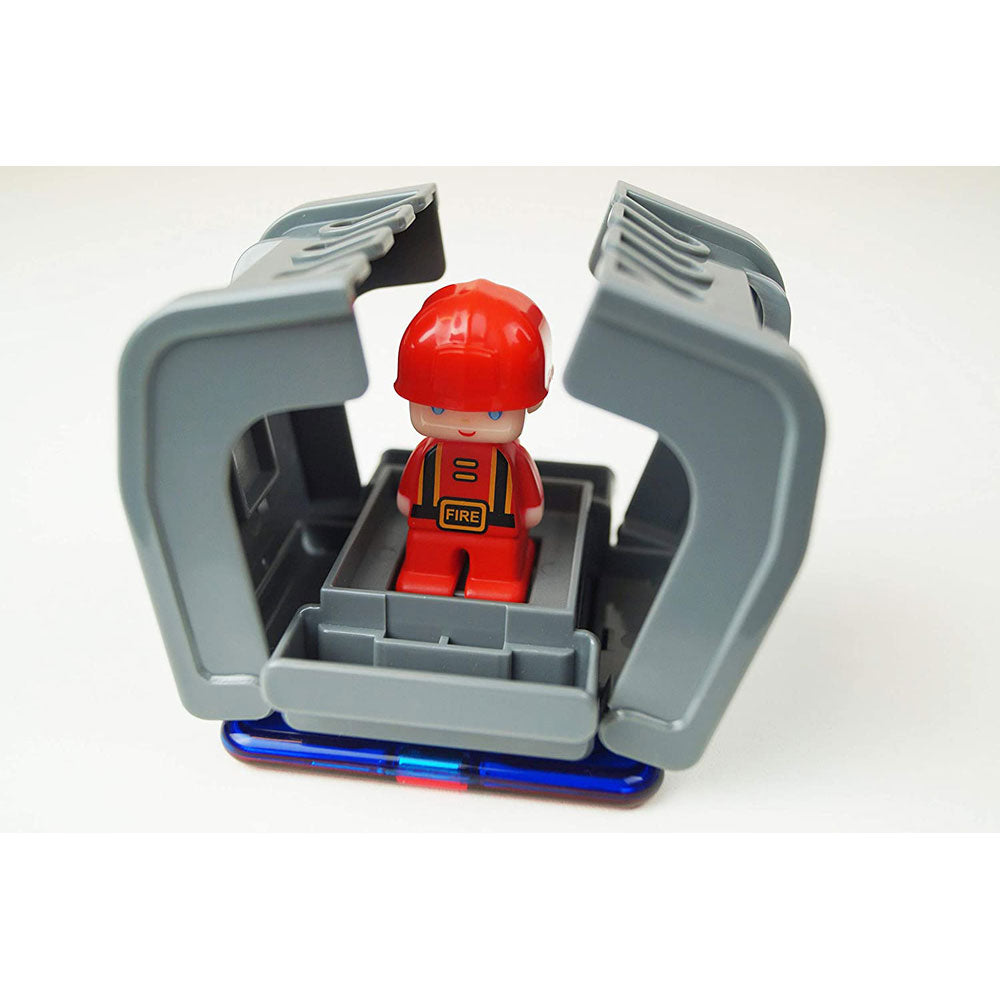 Magformers Amazing Magnetic Construction Set Value Pack: Transform Wheel + Police & Rescue