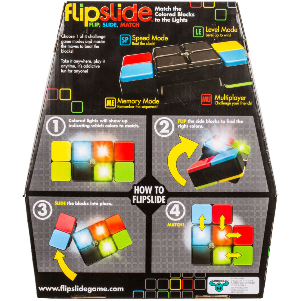 Moose Flipslide Flip, Slide & Match Electronic Game