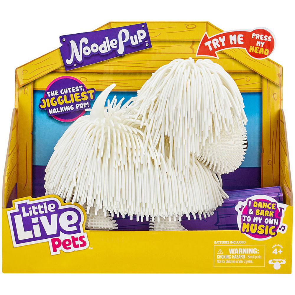 [DISCONTINUED] Moose Little Live Pets Noodle Pup Single Pack - White