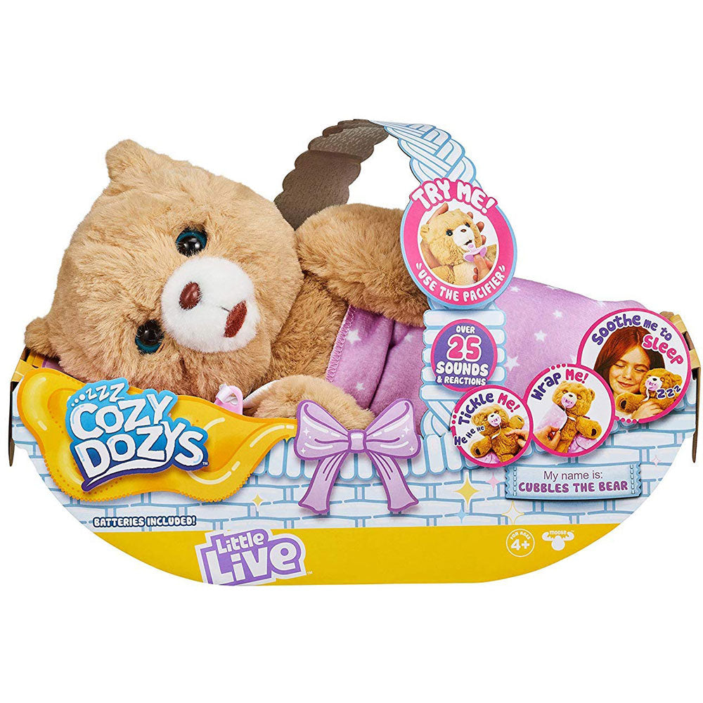 [DISCONTINUED] Moose Little Live Pets Plush Cozy Dozys Cubbles the Bear