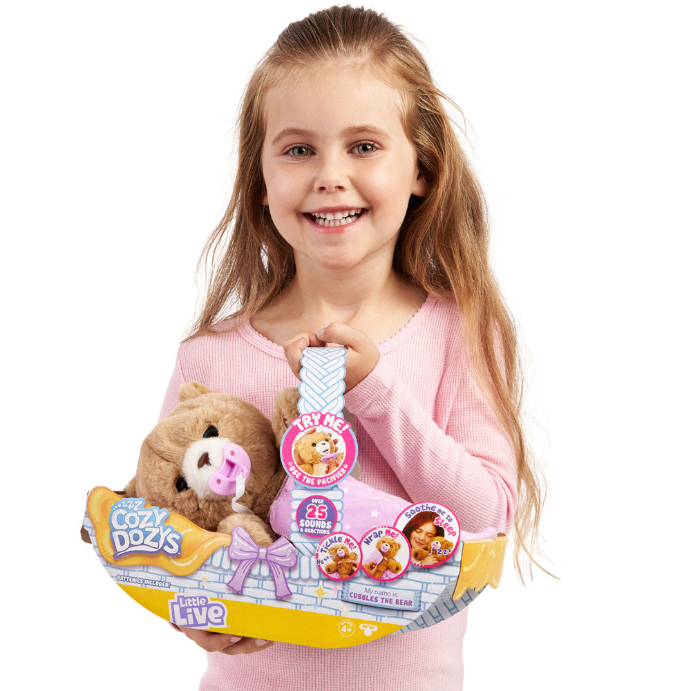 [DISCONTINUED] Moose Little Live Pets Plush Cozy Dozys Cubbles the Bear