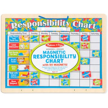 Melissa & Doug Wooden Magnetic Responsibility Chart