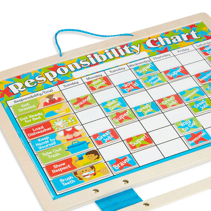 Melissa & Doug Wooden Magnetic Responsibility Chart
