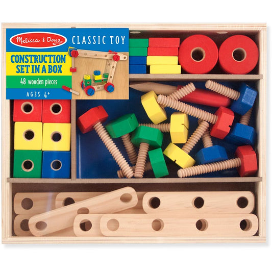 [DISCONTINUED] Melissa & Doug Classic Wooden Toy Construction Set