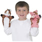 Melissa & Doug Hand Animal Puppets Value Pack - Farm & Zoo