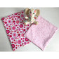 MinZ Studio Handmade Eco Drawstring Bags Set of 2 - White Blooms