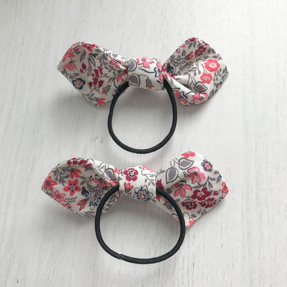 MinZ Studio Liberty Fabric Handmade Hair Ties and Clips Set - Fanciful